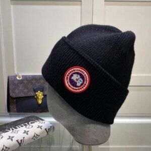 Canada Goose Black Knit Beanie
